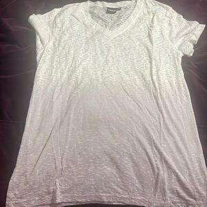 Mono B t shirt, burnout, white ombré to purple sz Medium